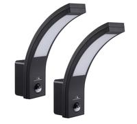 Lámpara LED PIR Maclean 10W 750lm IP54 negro 2 piezas Model MCE244 B