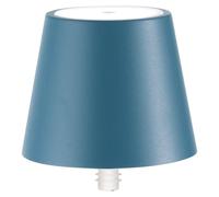 Lámpara LED Poldina STOPPER de Zafferano, recargable y portátil, color azul aviación, con una autonomía de hasta 12 horas.