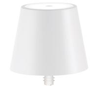 Lámpara LED Poldina STOPPER de Zafferano, recargable y portátil, color blanco, con una autonomía de hasta 12 horas.