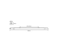 Lámpara LED resistente a la humedad SUBMARINE SLIM VALUE de OSRAM, 72 cm, IP65
