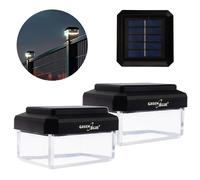Lámpara LED solar para poste GreenBlue GB125 WW (2 unidades