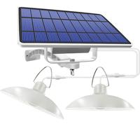 Lámpara LED solar TFO, doble, 520 lúmenes, 6W, 4500K, 5500mAh, color blanco