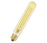 OSRAM Lámpara Vintage 1906 Classic Tubular FIL LED, E27, lineal, dorado, 4W, 400lm, 2000K, color de luz blanco cálido, optimo consumo de energía, larga vida