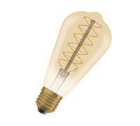 OSRAM Lámpara LED Vintage 1906 Edison dorado G95 E27 4,8W (reemplaza 37W) 2200K atenuable
