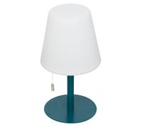 Lámpara LED Zack para interior/exterior, blanca/azul, con carga USB
