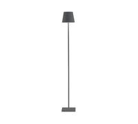 Lámpara Led Zafferano Poldina Pro L Gris Oscuro Recargable Regulable Hasta 12 H 2200/2700/3000k 3 Alturas 52/87/122 Cm