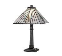 Lámpara Mesa Tischleuchte Tiffany Estilo 50,4 CM Alto Chupitos Metal E27 Salón