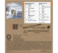 Lámpara Osram para ambientes húmedos, resistente a la humedad, modelo Essential, 2 x 19 vatios, 150 cm