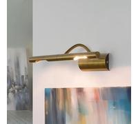 Lámpara para cuadros de metal en bronce 2xG9 W: 29 cm Lámpara de espejo clásica para pasillo baño salón dormitorio lámpara de pared lámpara para cuadros aplique de pared interior