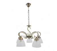 Lampara para salon modelo jaipur 5 luces, cuero regx46x46 cm fabrilamp