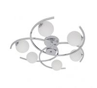Lampara plafon 6 luces modelo conil color cromo fabrilamp