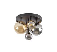 Lampara plafon cristal color gris serie dark 45cm
