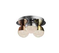 Lampara plafon metal color cromo serie sphere 30cm