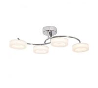Lampara plafon metal color cromo serie tokio 59.8cm