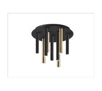 Lampara plafon metal color dorado serie 42cm