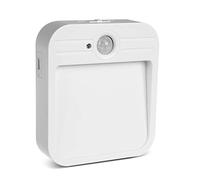 Lámpara portátil Maclean MCE236 de Escalera LED con Sensor de Movimiento y Atardecer, imán, Gancho, Temperatura 4000K, Rango 3-4m, batería/acumulador 3.7V / 500mAh alimentada por USB, 4 LED SMD2835
