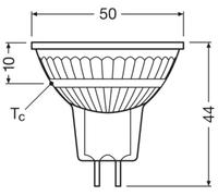 Lámpara reflectora LED MR16 50 36° DIM P 6.1W 927 4099854456077