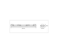 OSRAM Luminaria LED estanca Submarine, 2x7W, blanco neutro 4000K, 1300lm, IP65, resistente al polvo y a las salpicaduras, para sótanos y garajes