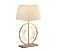 Lampara sobremesa 35x12x40 acero niquel laton dorado acrilico transparente sin pantalla, de acero inoxidable, latón, acrílico acero inoxidable/laton/acrilico, color niquel envejecido, dorado, 35x12x40