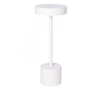 Lampara sobremesa aluminio color blanco serie candy 12cm 12 cm