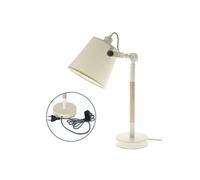 Lampara sobremesa color blanco serie morgana 29cm