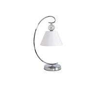 Lampara sobremesa concordia 1xe27 cromo pantalla blanca 47x20x26 de fa