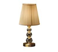 Lampara sobremesa cristal color beige serie mercury 22cm