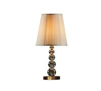 Lampara sobremesa cristal color beige serie mercury 29cm