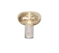 Lampara sobremesa cristal color blanco serie fungi 30cm