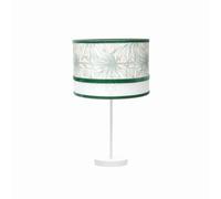 Lámpara sobremesa grand. caledonia 1xe27 blanco/verde 30d