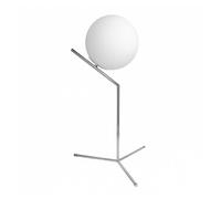 Lampara sobremesa metal color cromo serie aimee 34cm