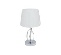 Lampara sobremesa metal color cromo serie detroit 25cm