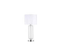 Lampara sobremesa metal color cromo serie mansonia 30cm 66 cm