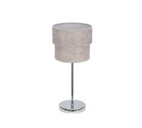 Lampara sobremesa metal color cromo serie smile 18cm