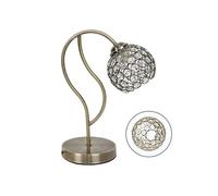 Lampara sobremesa metal color dorado serie balbina 15cm