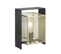 Lampara sobremesa metal color dorado serie nimes 20cm