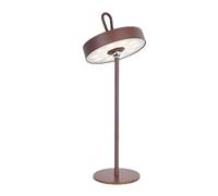 Lampara sobremesa metal color marron serie gong 13cm