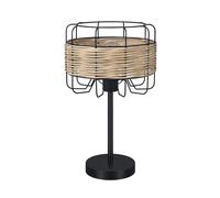 Abrila Zenda Negro - Lámpara Sobremesa Moderno 1Xe27 25 Cm