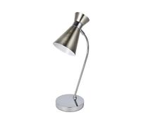Lampara sobremesa metal color niquel serie petra 24cm 24 cm