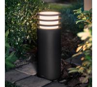 Lámpara sobremuro LED Philips Hue Lucca, negra, RGBW inteligente, IP44