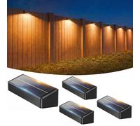 Lámpara solar con sensor de movimiento, pack de 4 unidades, RGB, IP65, 80 lúmenes, 12 modos, con encendido automático