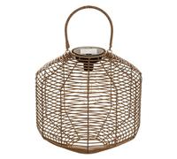 Lámpara solar de ratán natural H 30