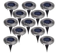 Lámpara Solar Foco Solar para Jardín 12 LED SMD 4000K, Ni-MH 600 mAh 0,7W, IP44