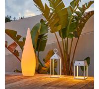 Lumisky Lámpara de pie inalámbrica de gota CLASSY, LED multicolor regulable, altura de 120 cm, con mando a distancia