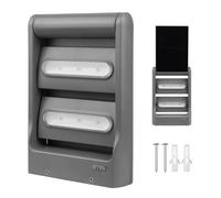 Lámpara solar LED de pared con sensor de crepúsculo IP44 para jardín