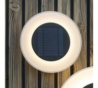 Lámpara solar LED de pared Newgarden Wally, Ø 27 cm