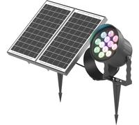 Lámpara solar LED para exteriores, de colores RGB, de gran tamaño