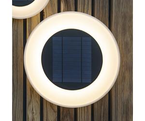 Lámpara solar LED para pared Newgarden Wally, Ø 39 cm