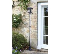 Lámpara solar tipo farol, 170 cm, 100 lúmenes, LED de luz blanca fría, lente con efecto de vidrio, SMART SOLAR