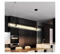 Lampara Techo, Modern Dining Room lamparas Decoracion hogar Moderno Smart Pendant Lights Lamp Decoration Salon Chandeliers for(Black,Remote_Length 120CM)